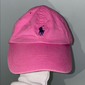 Ralph Lauren pink polo hat